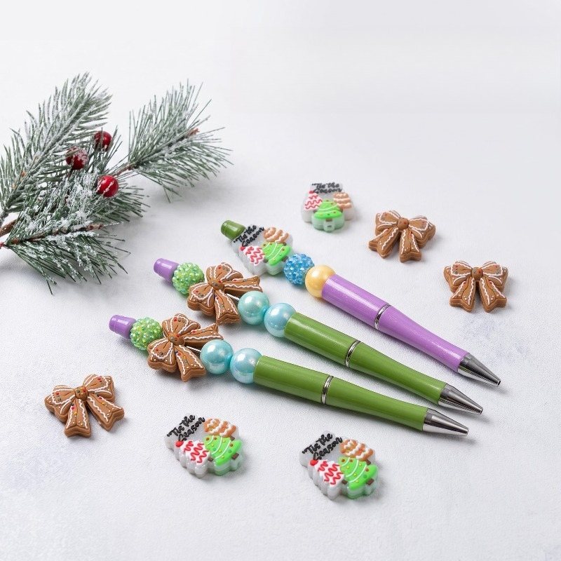 Baby Food Teether - 20pcs Silicone Beads Christmas Focus Beads