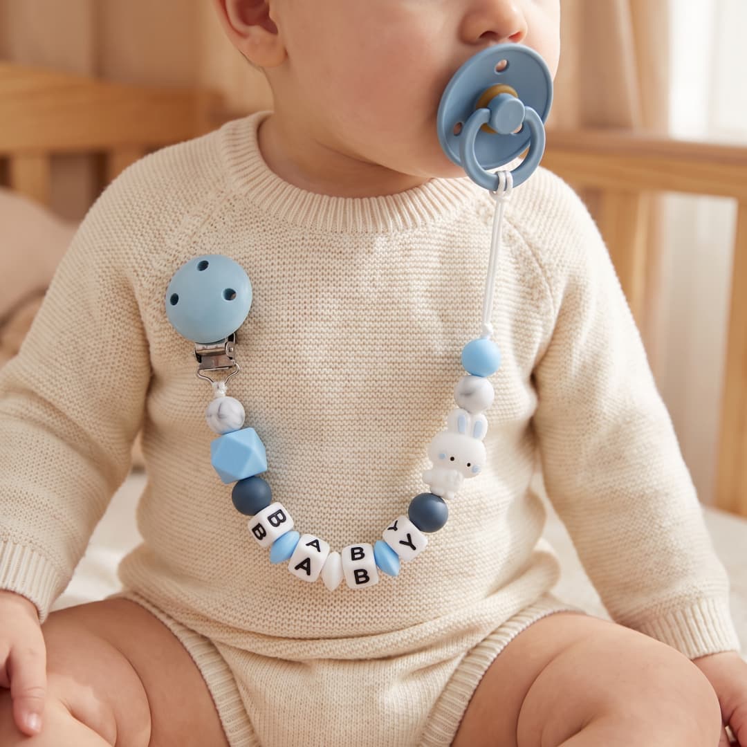Baby Food Teether - Custom Baby Pacifier Clip Personalized Name