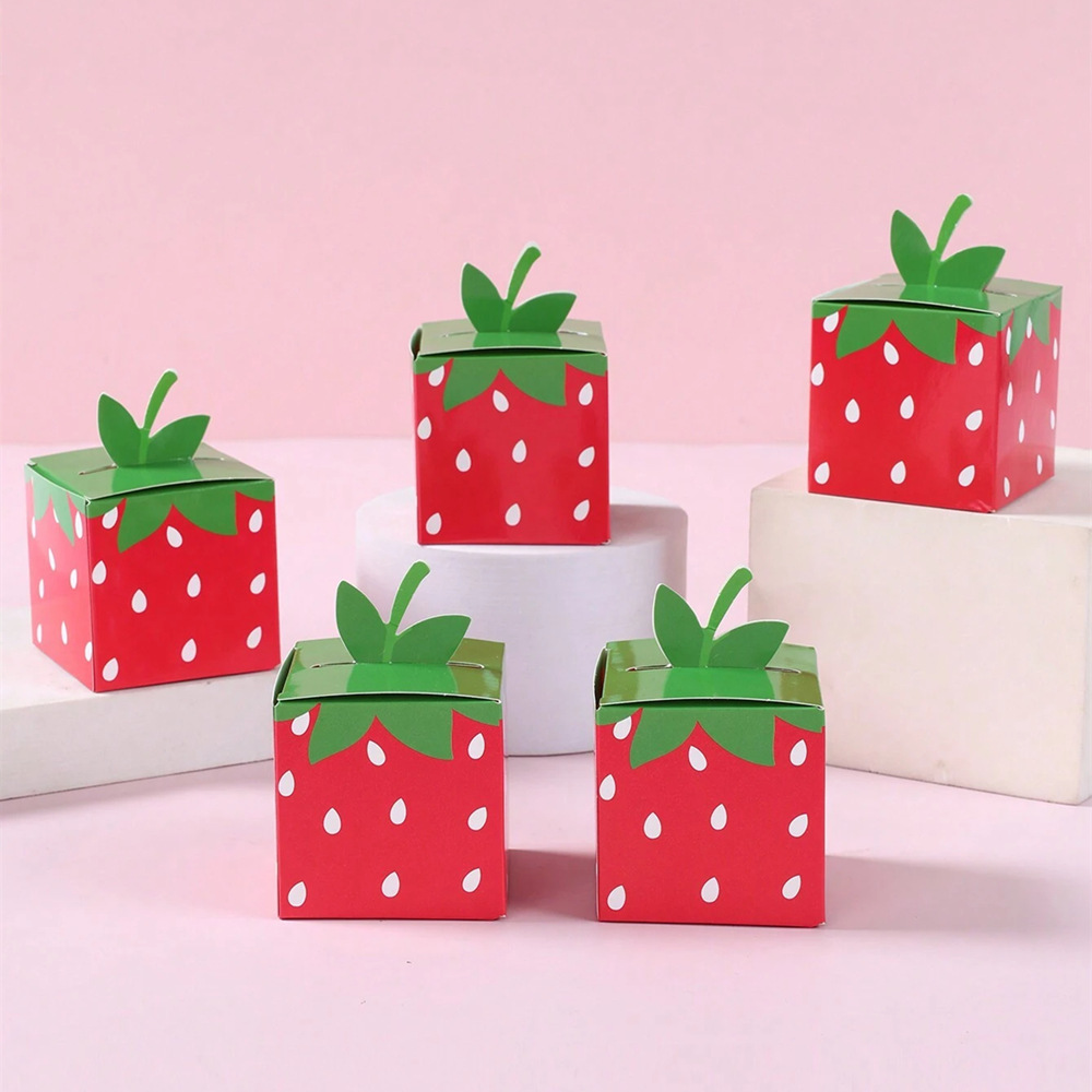 Baby Food Fruits - 10Pcs Sweet Fruit Strawberry Theme Paper