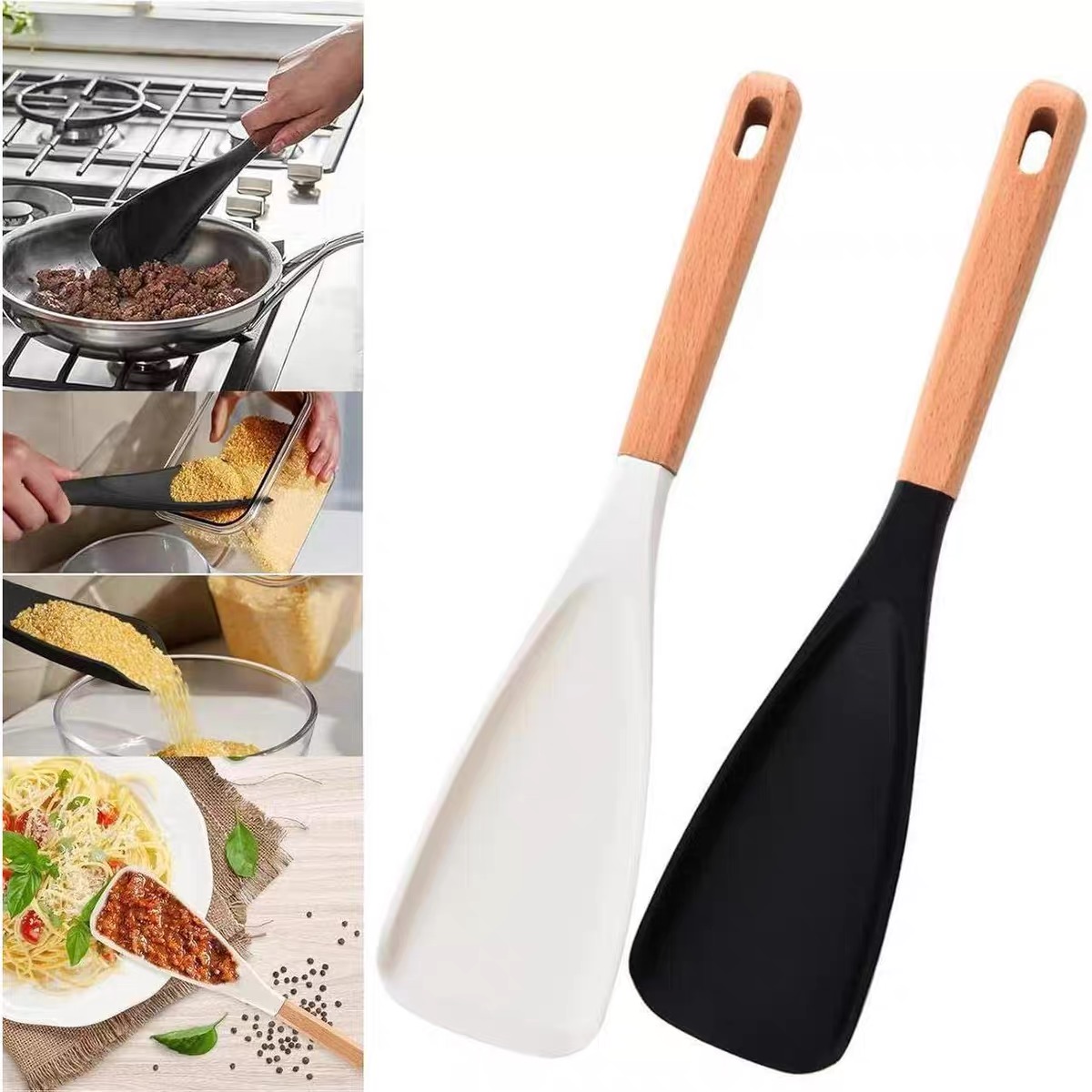 Baby Food Japanese - In-Stock Wooden Handle Salad Spatula, Baby