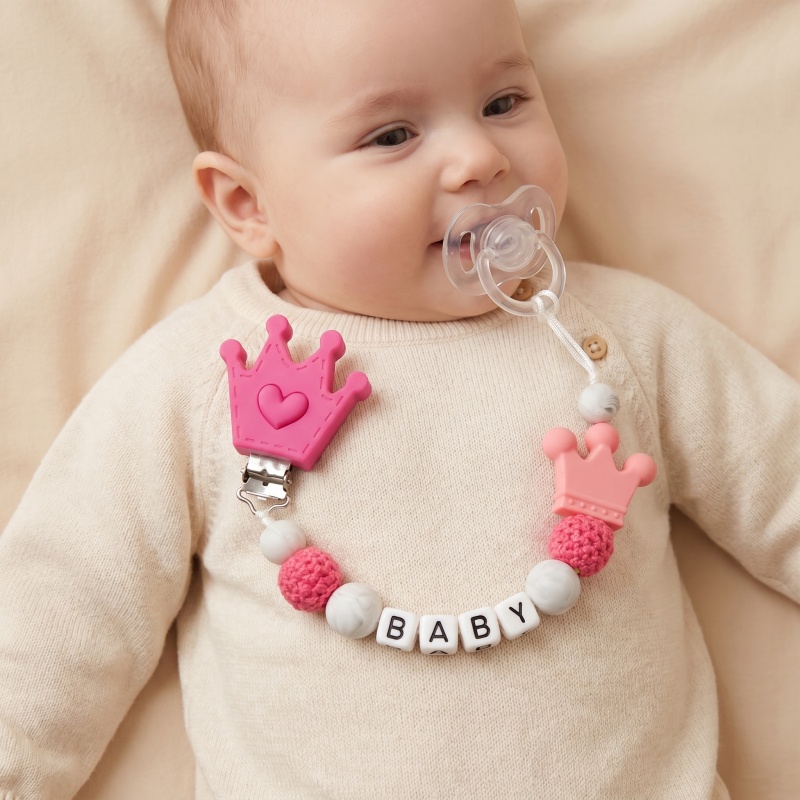 Baby Food Teether - Personalized Baby Pacifier Clip Custom Name