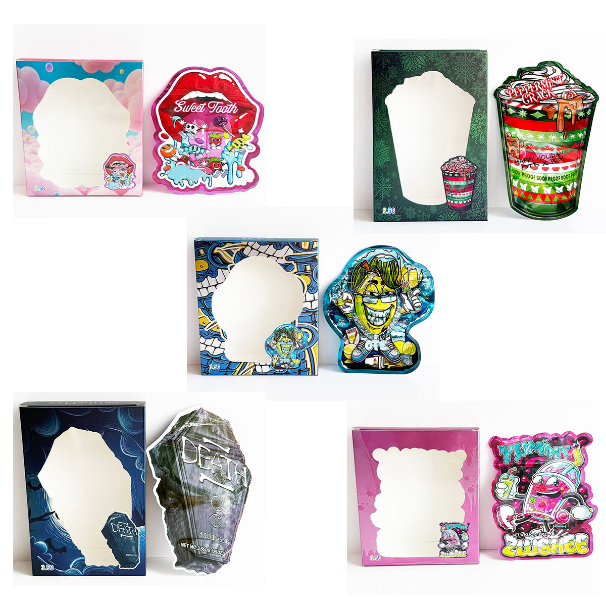3.5g Die Cut Special Irregular - Food Pouch Reusable recension och pris