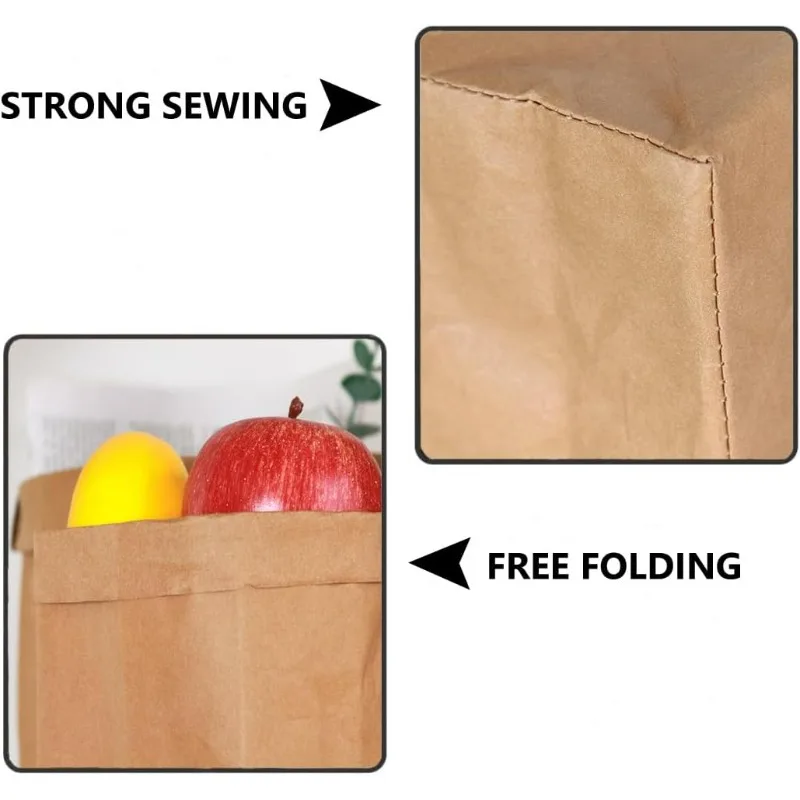 Kraft Paper Bag Washable Paper - Food Pouch Reusable recension och pris