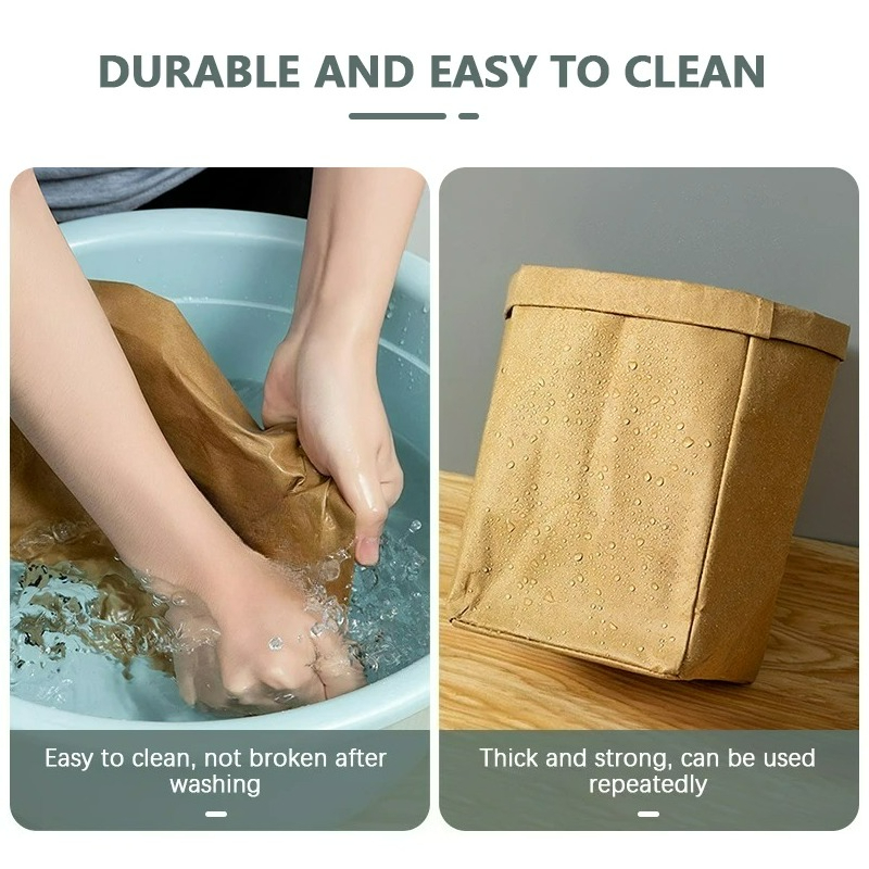 Kraft Paper Bag Washable Paper - Food Pouch Reusable recension och pris
