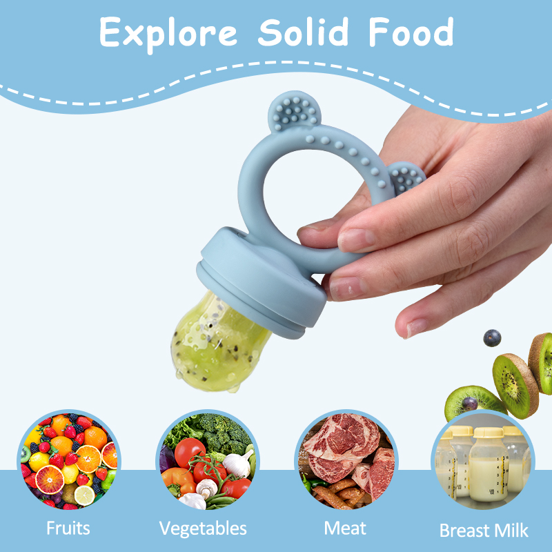 Silicone Bear Shaped Baby Frui - Baby Food Bites recension och pris