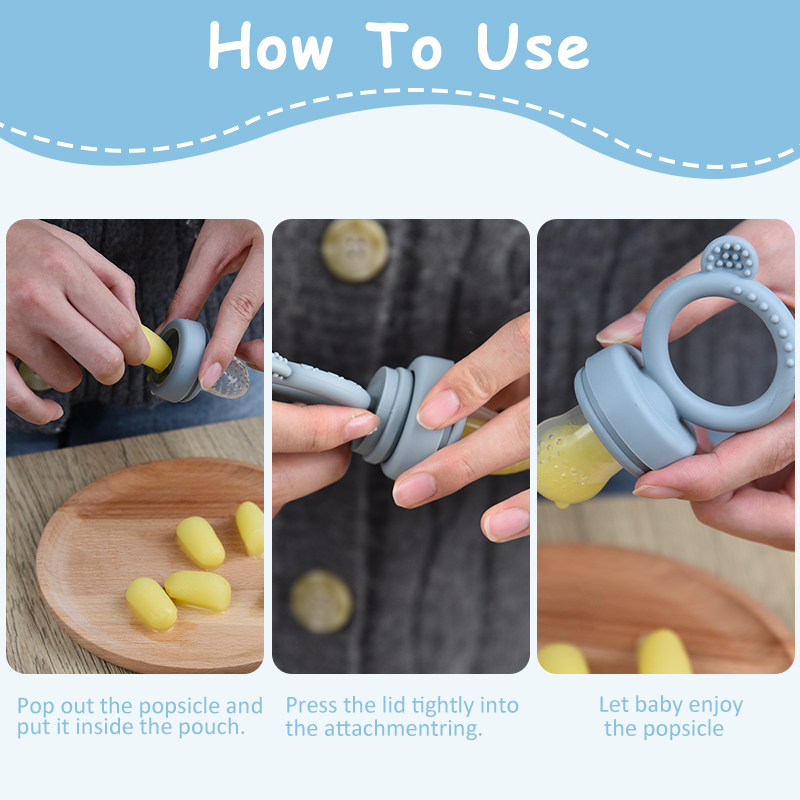Silicone Bear Shaped Baby Frui - Baby Food Bites recension och pris