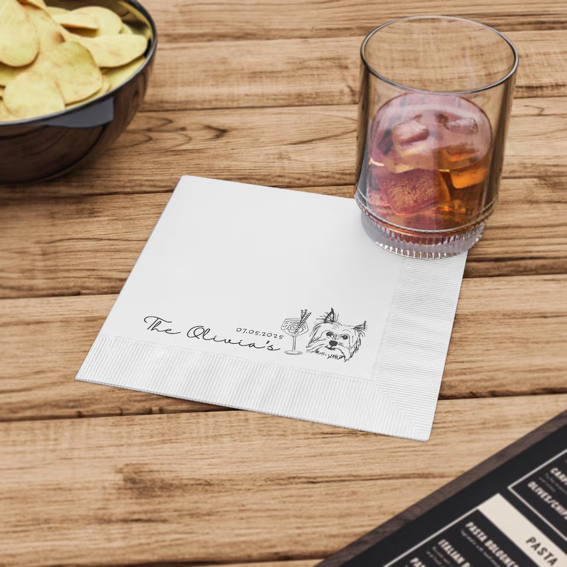 Custom Pet Cocktail Napkins, D - Baby Food Dogs recension och pris