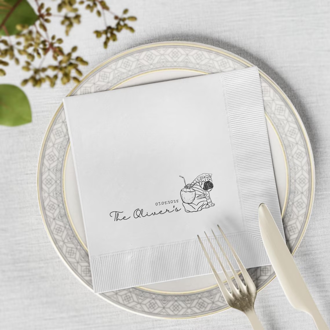 Custom Pet Cocktail Napkins, D - Baby Food Dogs recension och pris