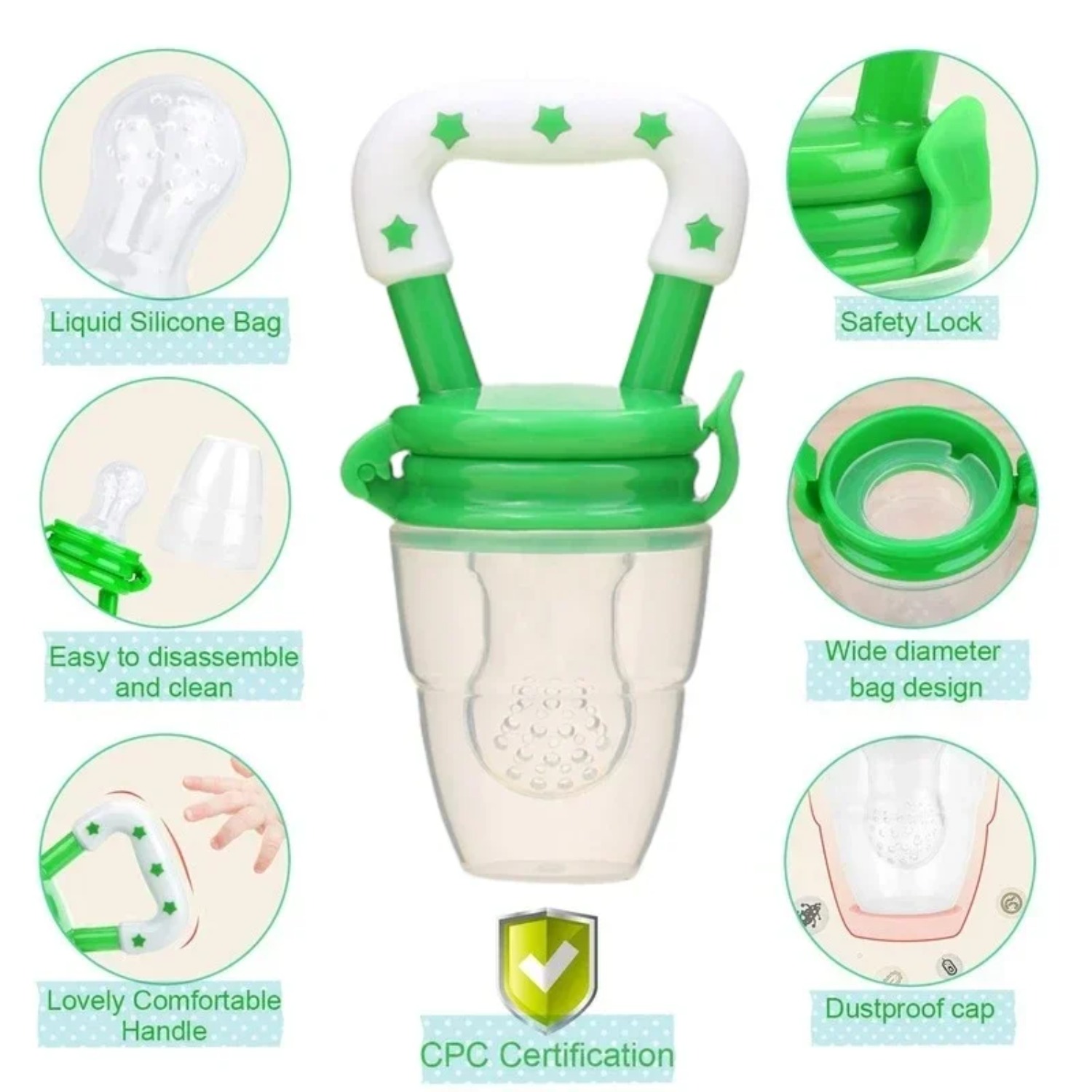 Baby Fruit Food Feeder/pacifie - Baby Food Bites recension och pris