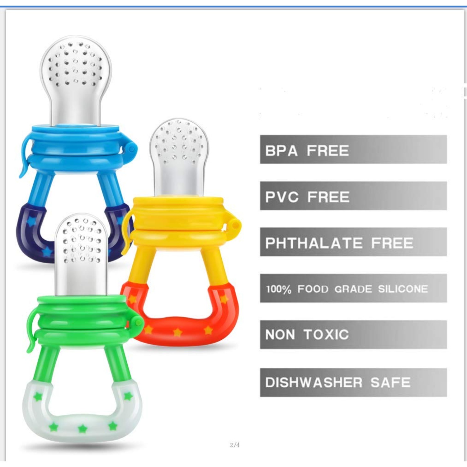 Baby Fruit Food Feeder/pacifie - Baby Food Bites recension och pris