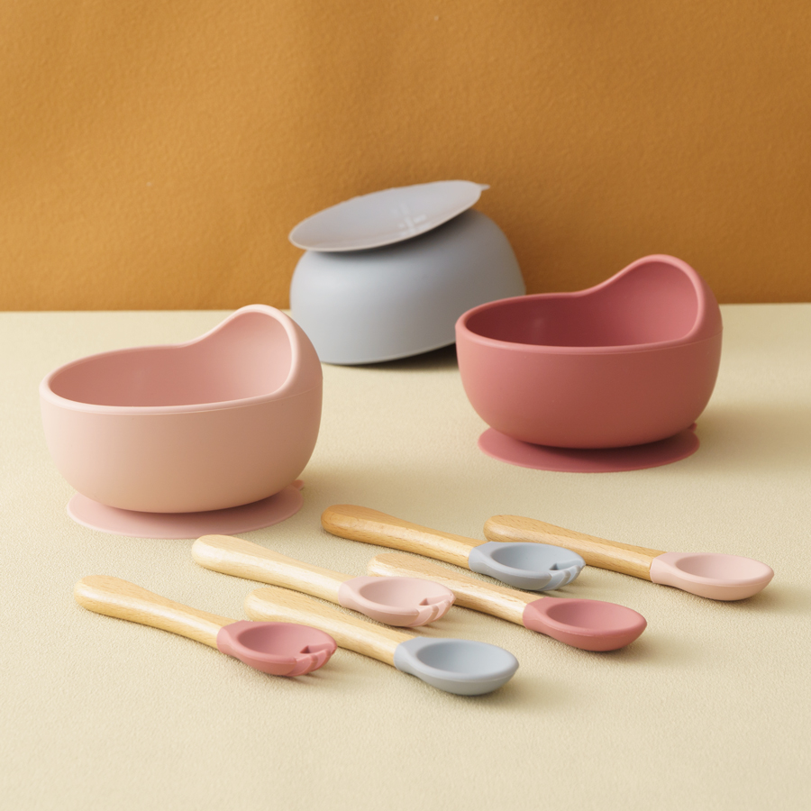 3Pcs Silicone Baby Feeding Bow - Baby Food Dispensing Spoon recension och pris