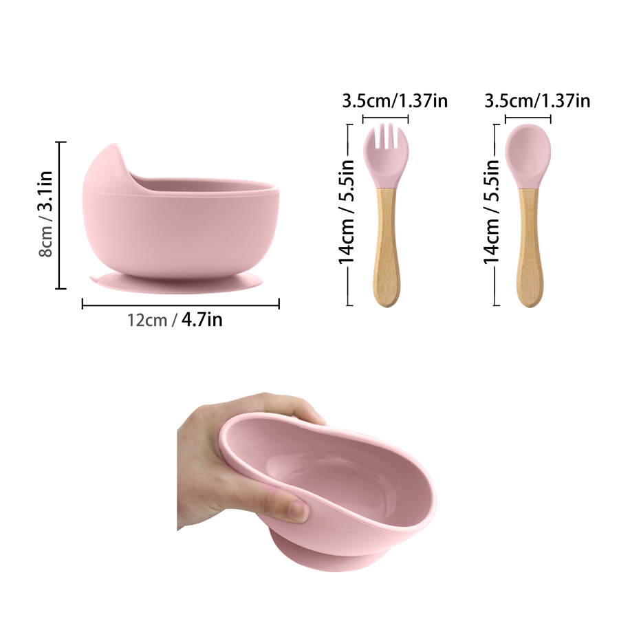 3Pcs Silicone Baby Feeding Bow - Baby Food Dispensing Spoon recension och pris
