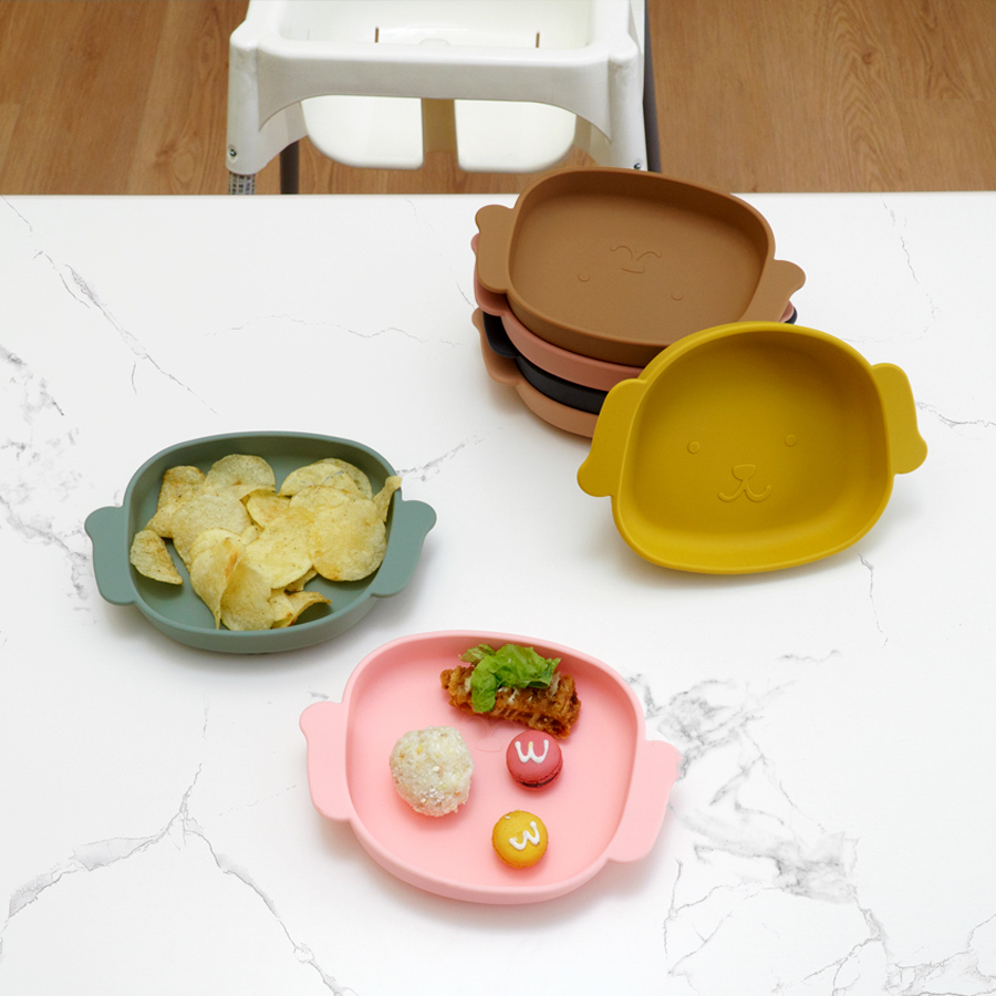 Baby Food Grade Silicone Dish  - Baby Food Dogs recension och pris