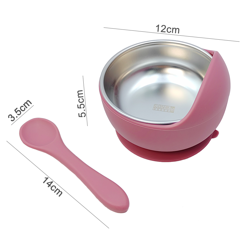 3Pcs Set Baby Feeding Bowl Wit - Baby Food Dispensing Spoon recension och pris