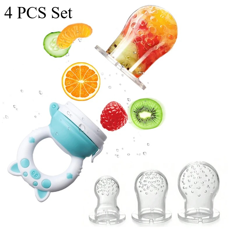 4pcs/set Silicone Fruit & Vege - Baby Food Bites recension och pris