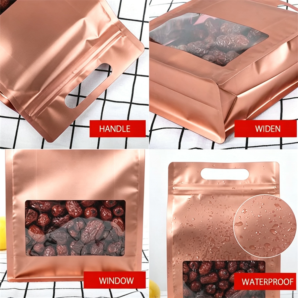 Reusable golden octagonal plas - Food Pouch Reusable recension och pris