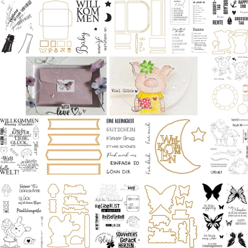 Baby Suitcase Stamps And Dies  - Baby Food Fruits recension och pris