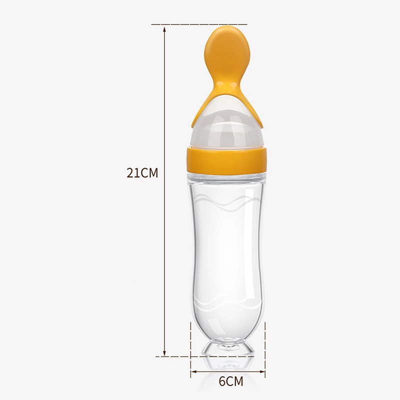 Squeezing Feeding Bottle Silic - Baby Food Dispensing Spoon recension och pris