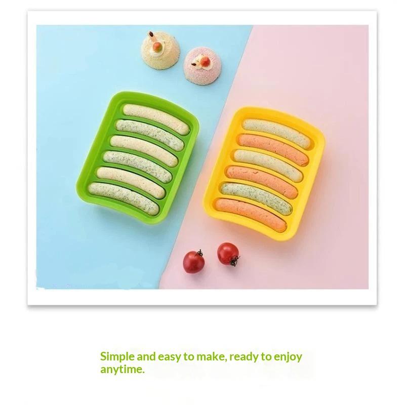 6 Grids Silicone Sausage Hot D - Baby Food Dogs recension och pris