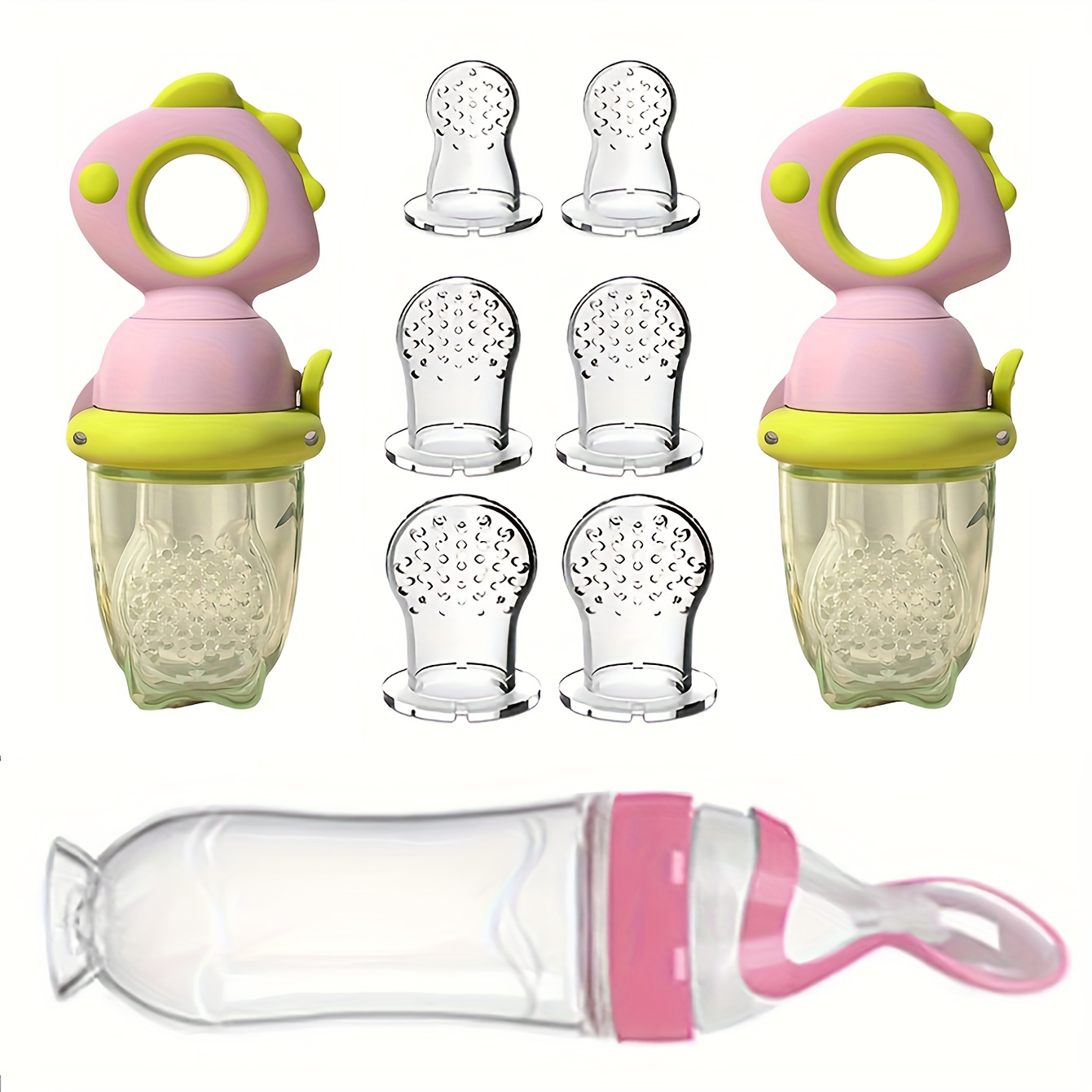 9pcs Baby Feeding Set: Include - Baby Food Dispensing Spoon recension och pris