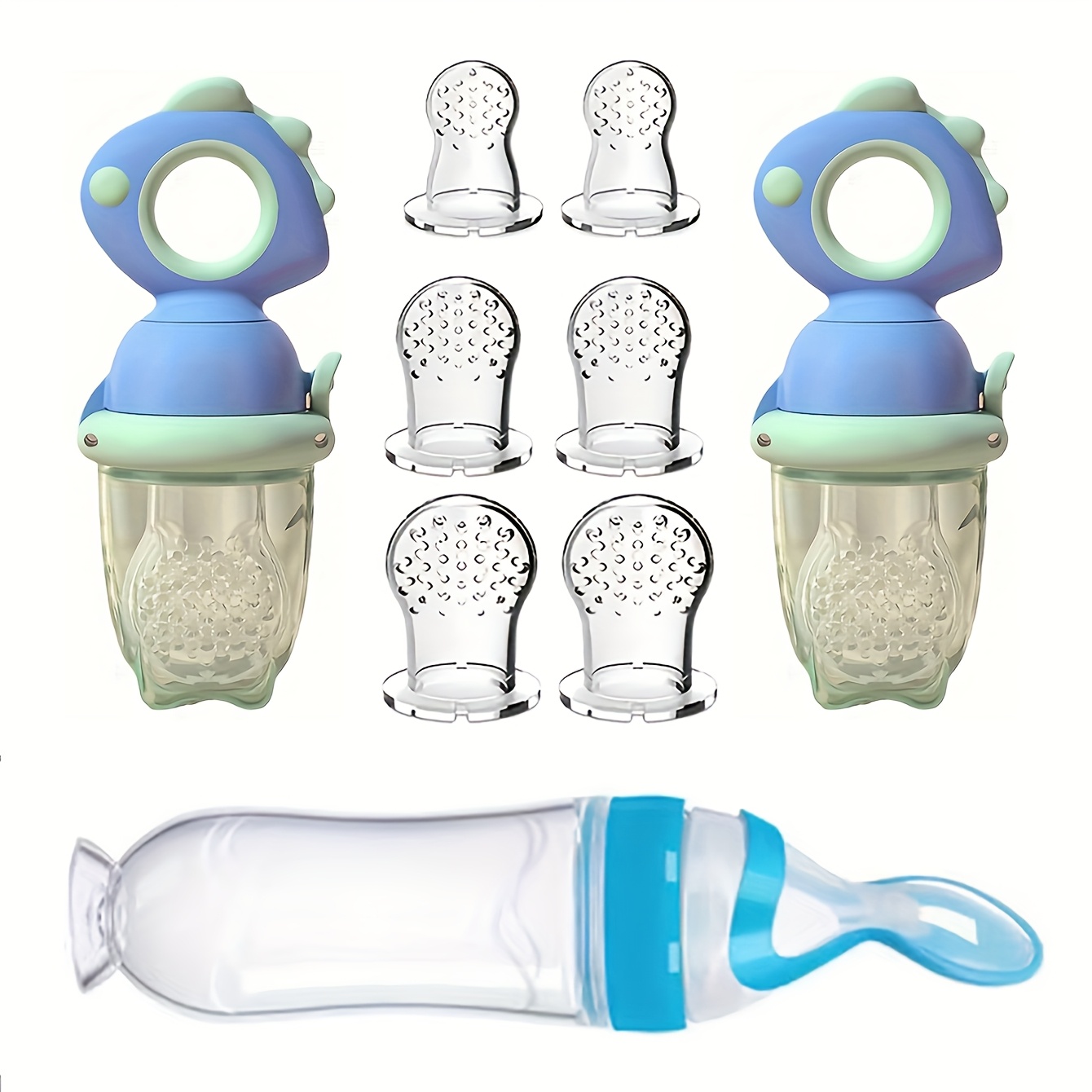 9pcs Baby Feeding Set: Include - Baby Food Dispensing Spoon recension och pris