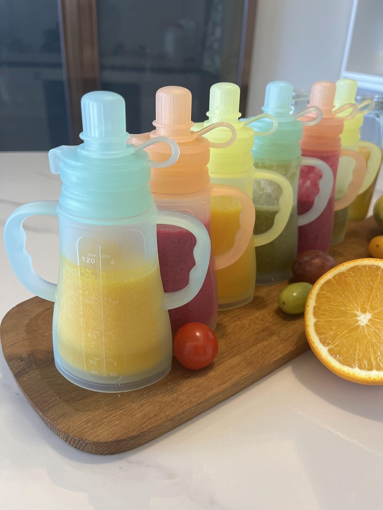 New Reusable Silicone Breast M - Food Pouch Reusable recension och pris
