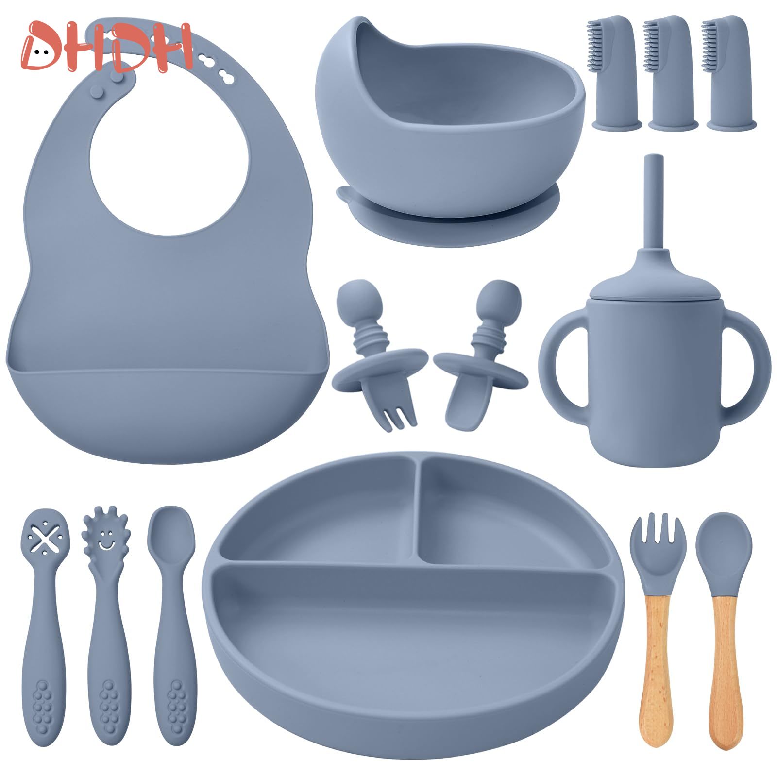 Silicone Baby Feeding Set Tabl - Baby Food Dispensing Spoon recension och pris
