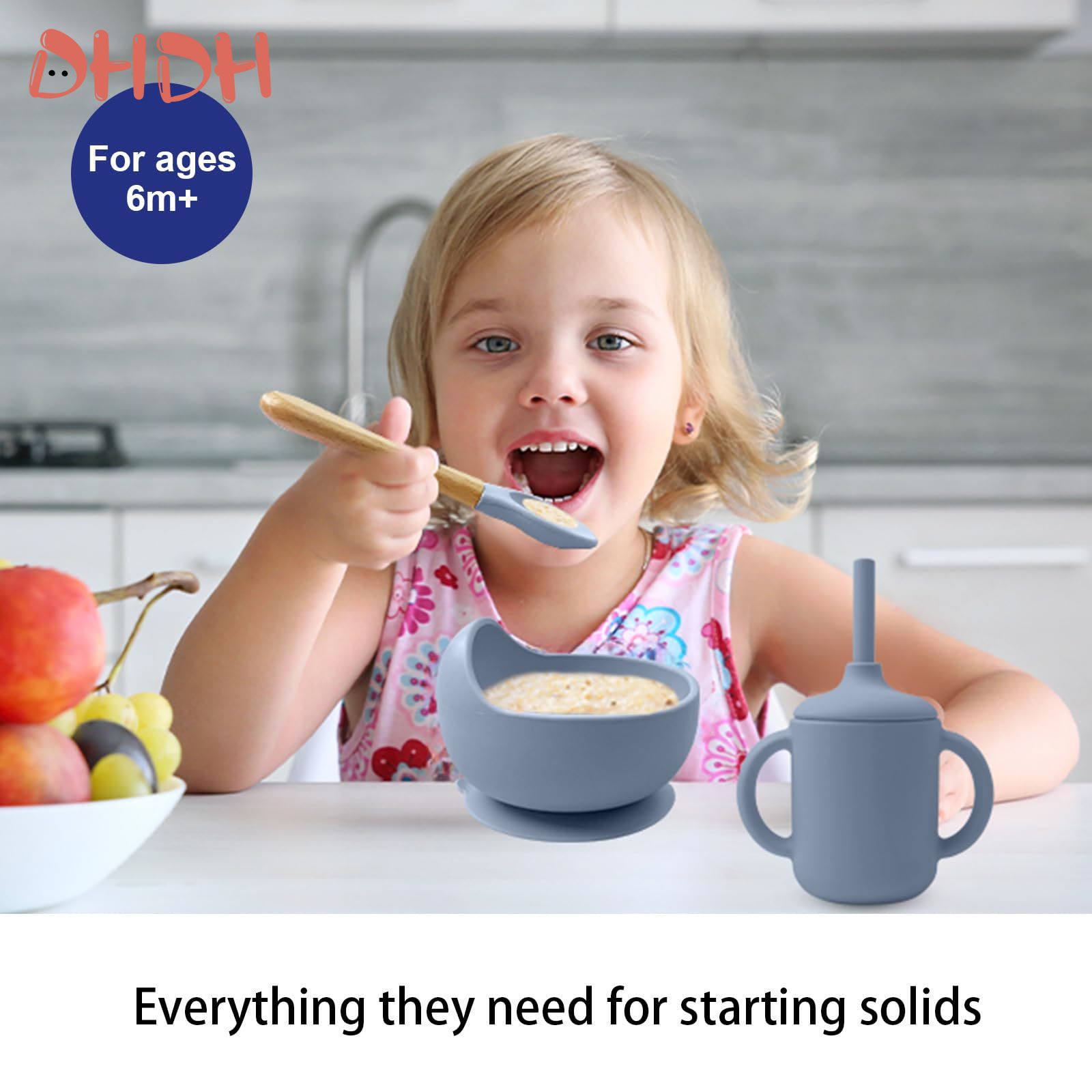 Silicone Baby Feeding Set Tabl - Baby Food Dispensing Spoon recension och pris
