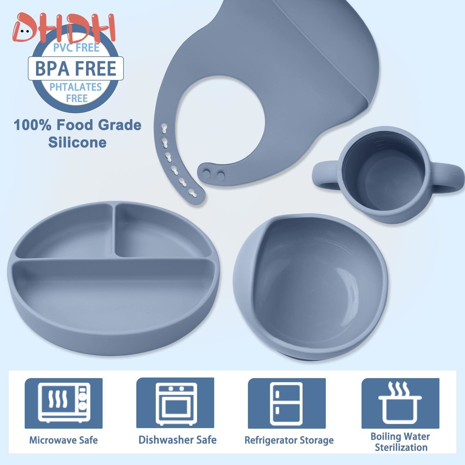 Silicone Baby Feeding Set Tabl - Baby Food Dispensing Spoon recension och pris