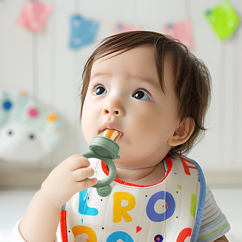 Baby Pacifier Fruit Feeder Wit - Baby Food Bites recension och pris