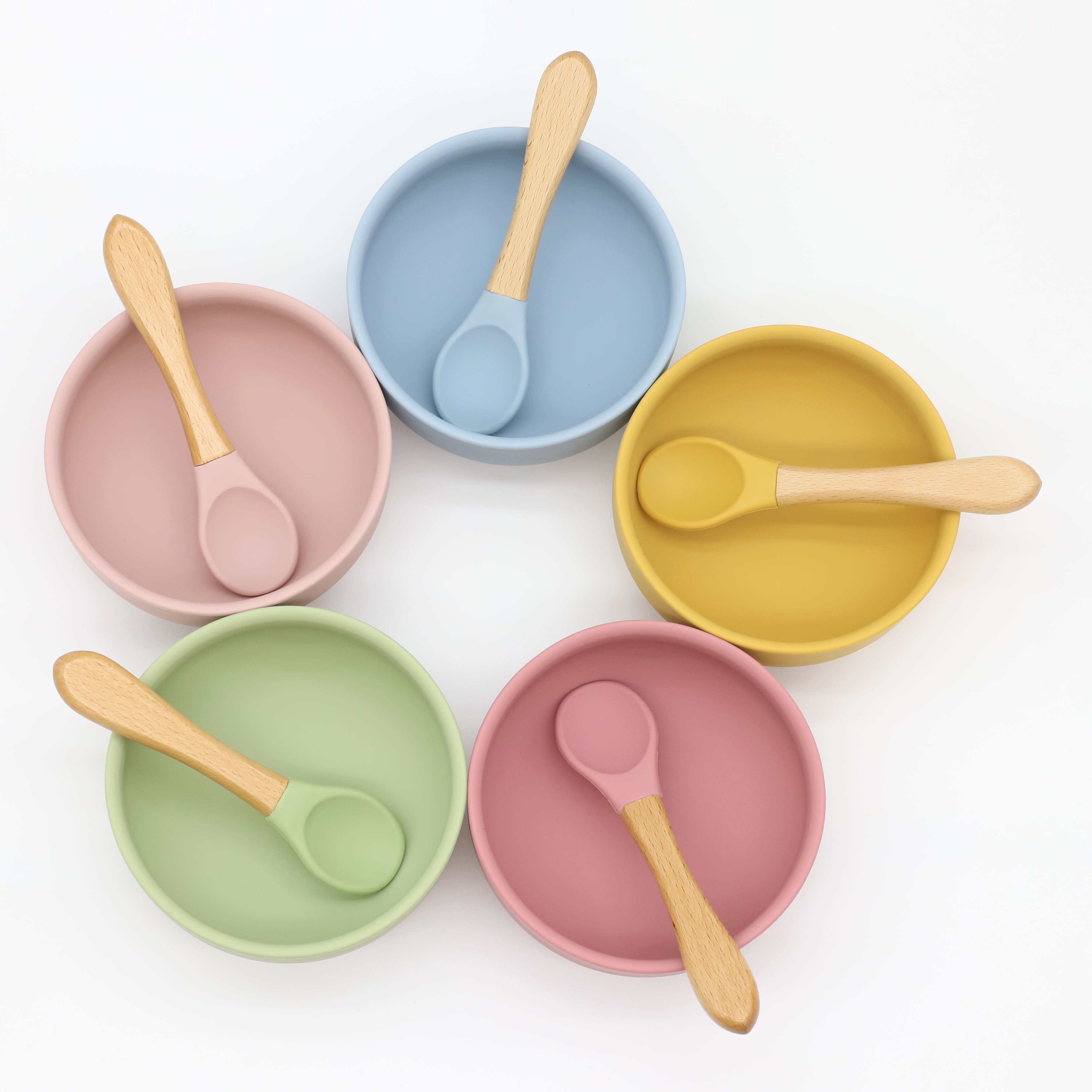 Silicone bowl with suction cup - Baby Food Dispensing Spoon recension och pris