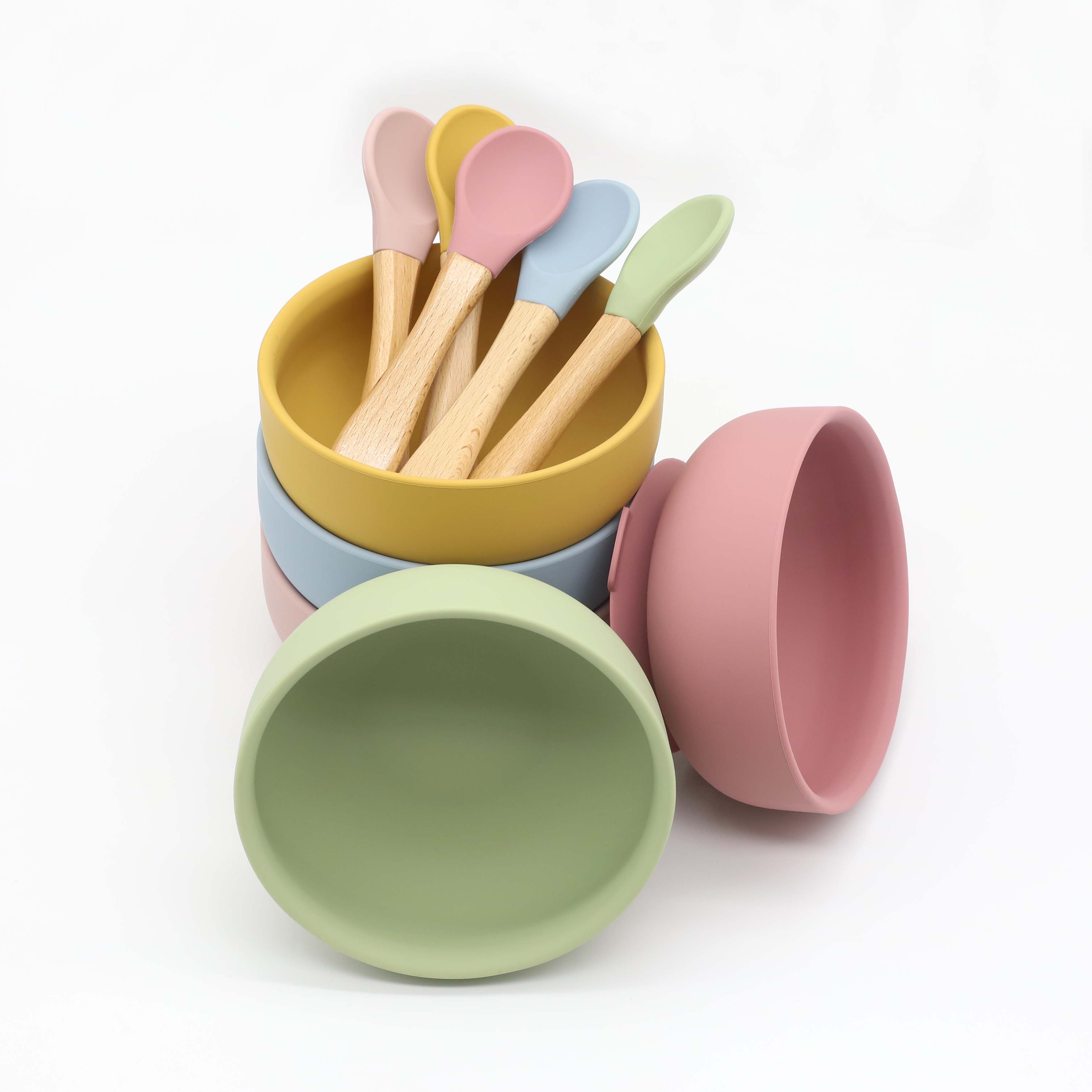 Silicone bowl with suction cup - Baby Food Dispensing Spoon recension och pris