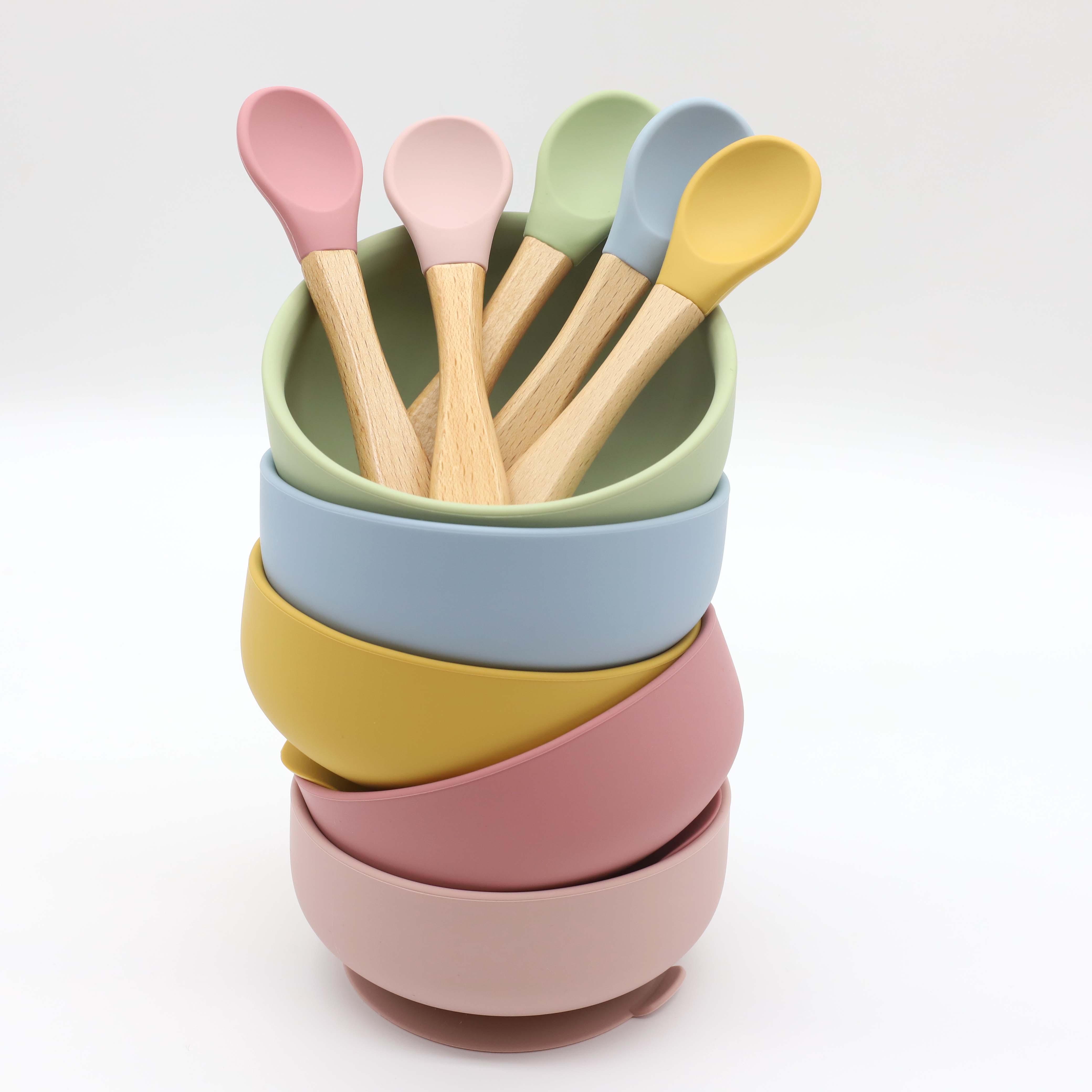 Silicone bowl with suction cup - Baby Food Dispensing Spoon recension och pris