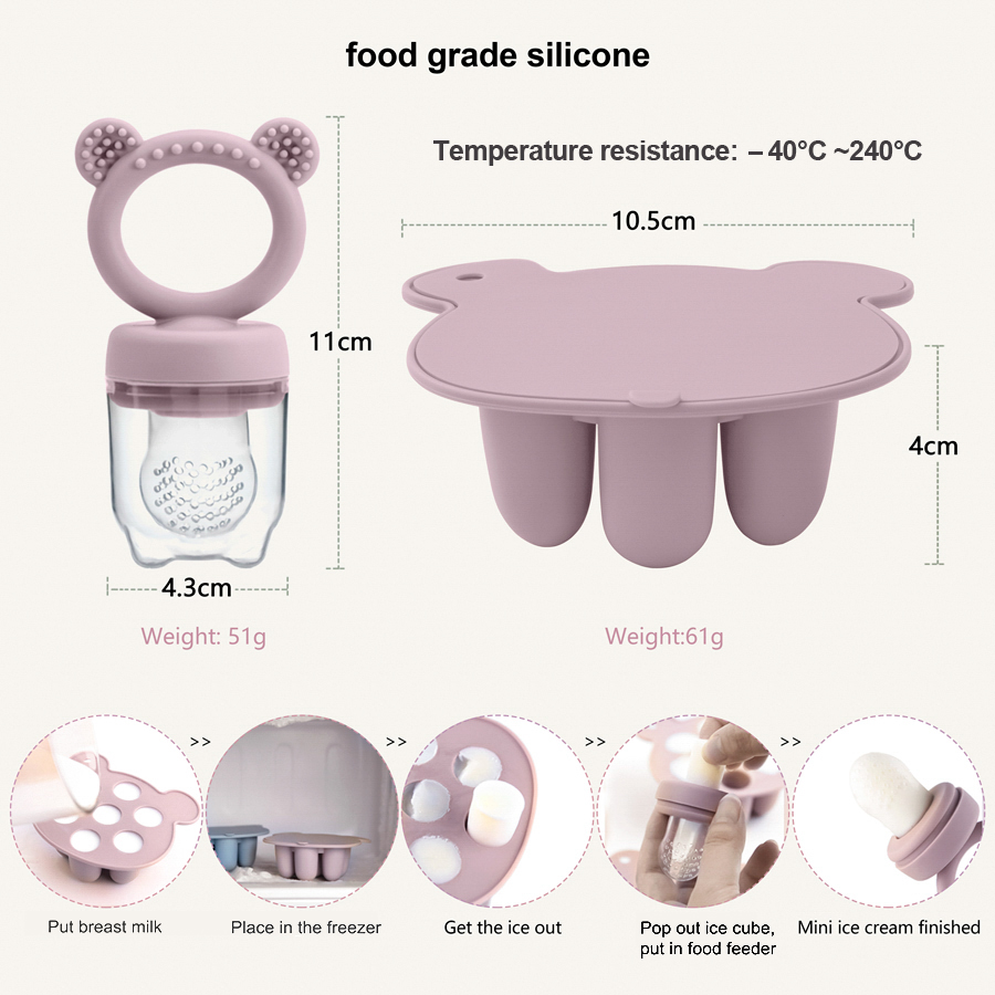 Baby Ice Cream Pops Silicone M - Baby Food Bites recension och pris