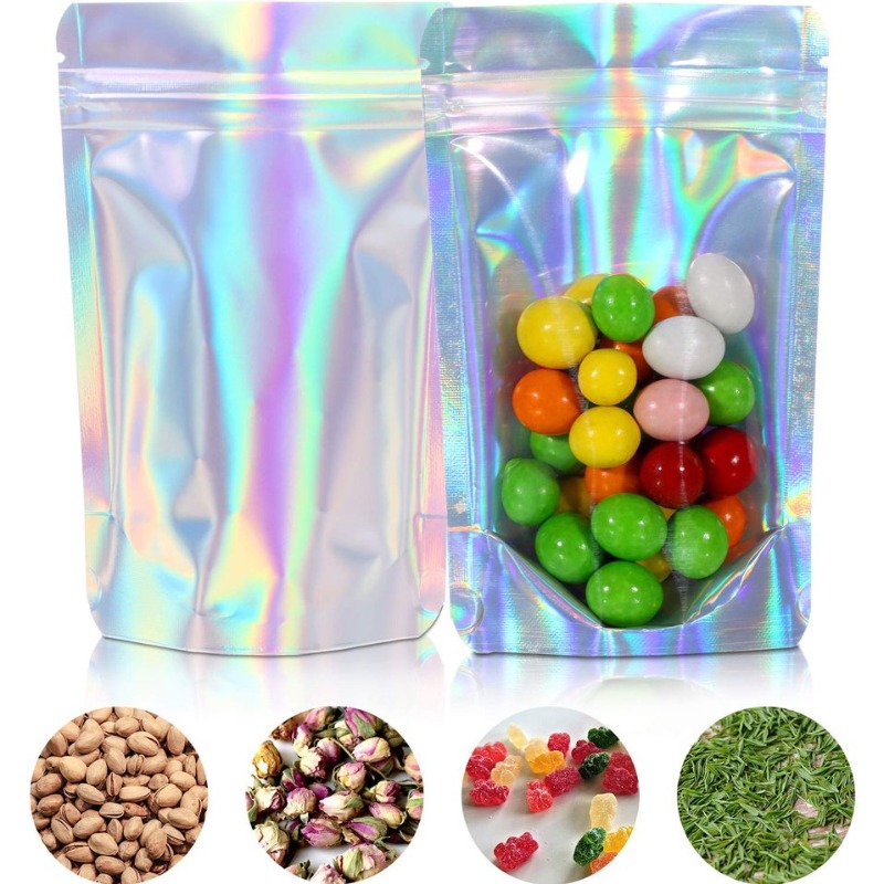 10-100pcs Rainbow Self Sealing - Food Pouch Reusable recension och pris