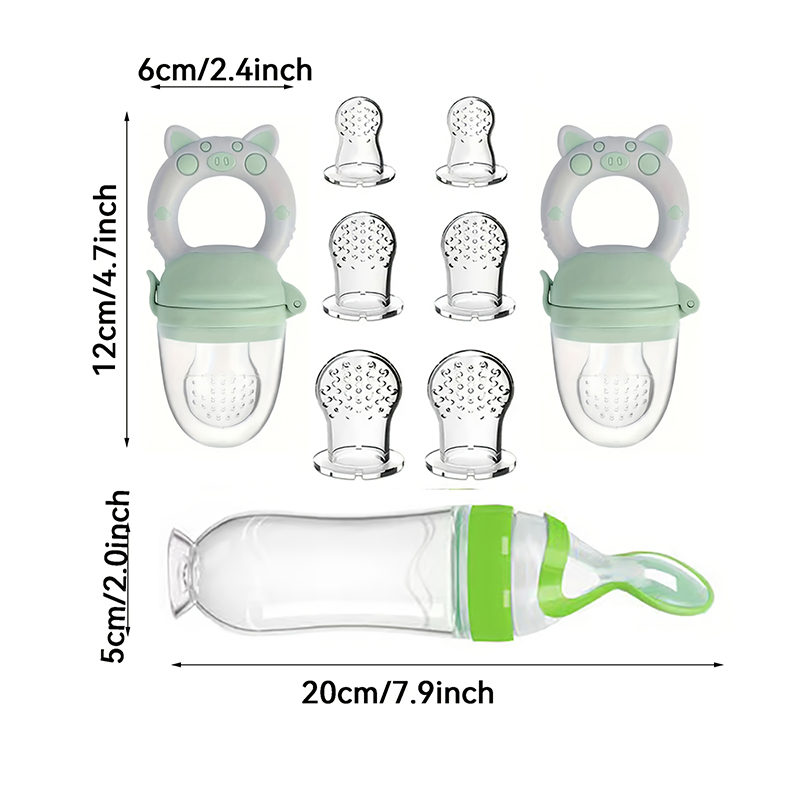 9pcs Feeding Cutlery:1 Silicon - Baby Food Dispensing Spoon recension och pris