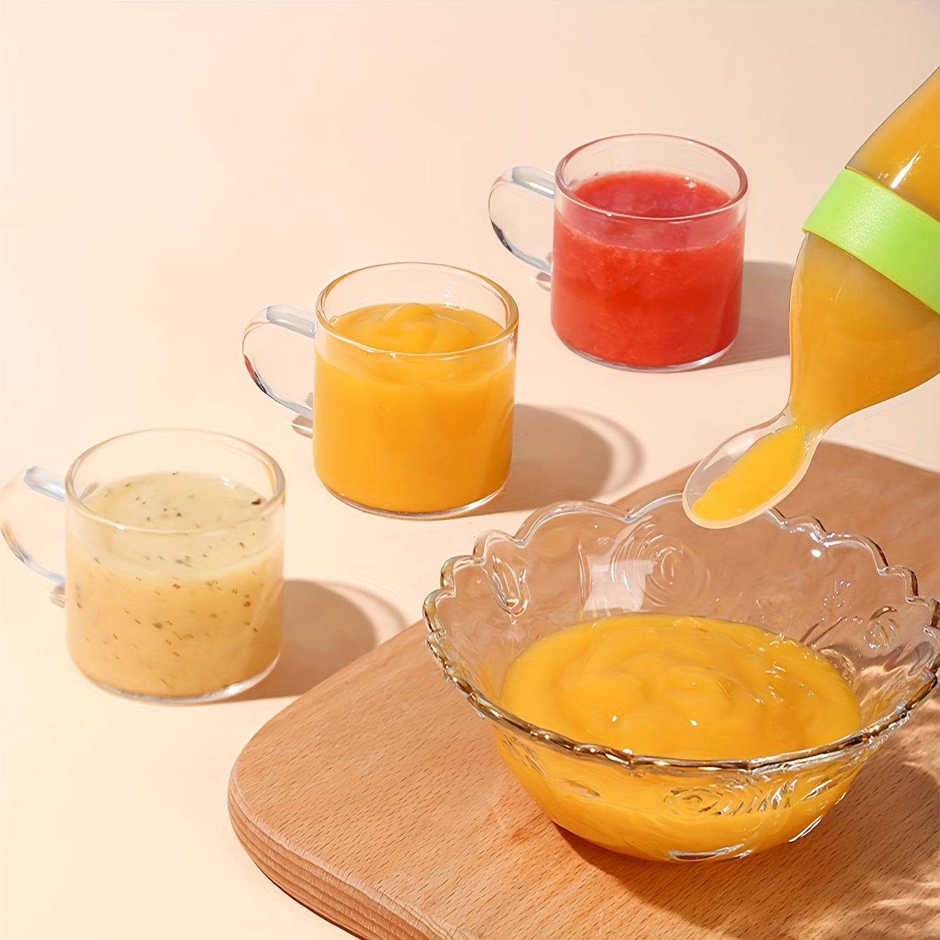 9pcs Feeding Cutlery:1 Silicon - Baby Food Dispensing Spoon recension och pris